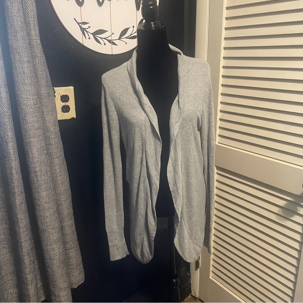 A New Day Women's Gray Open Front Sweater Size Large